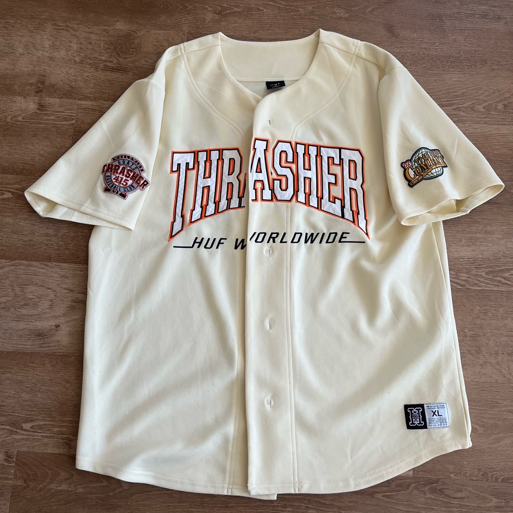 HUF x TRASHER Baseball Jersey